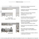 Ver imagem 3 de Cozinha Completa c/Balcão para Cooktop Veneza MP2277 Multimóveis + Brinde Jogo de Panelas Tramontina