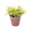 Ver imagem 2 de Vaso Decorativo em Cerâmica Cone Embossed Flowers 13cmx13,5cm Urban