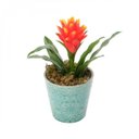 Ver imagem 2 de Vaso Decorativo em Cerâmica Cone Embossed Flowers 13cmx13,5cm Urban