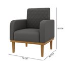 Ver imagem 4 de Poltrona Decorativa Ágata em Veludo Just Time