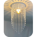 Ver imagem 1 de Lustre Pendente Luminária Cristal Acrílico de Alto Brilho, 17x38. Reflezzo Lustres e Decoração.