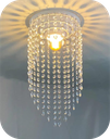 Ver imagem 1 de Lustre Pendente Luminária Cristal Acrílico de Alto Brilho, 17x38. Reflezzo Lustres e Decoração.