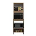 Ver imagem 2 de Kit Forno e Micro C/ Nicho Maysa Oak/dunas Móveis Sul 5406mdu