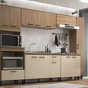 Ver imagem 4 de Kit Forno e Micro C/ Nicho Maysa Oak/dunas Móveis Sul 5406mdu
