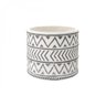 Vaso Decorativo de Cimento Embossed Arrows 14,5cmx15cm Urban - 4