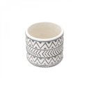Ver imagem 3 de Vaso Decorativo de Cimento Embossed Arrows 14,5cmx15cm Urban