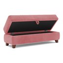 Ver imagem 1 de Recamier Calçadeira Bella 120cm Suede Rose - Clique Decorações