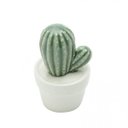 Ver imagem 2 de Mini Vaso Decorativo em Cerâmica Pringlei Cactus 11,5cmx7,5cm Urban