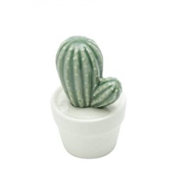 Mini Vaso Decorativo em Cerâmica Pringlei Cactus 11,5cmx7,5cm Urban - 3 Mini Vaso Decorativo em Cerâmica Pringlei Cactus 11,5cmx7,5cm Urban - 3