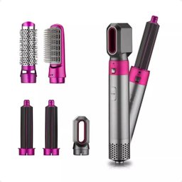 Escova Secadora Compacta: 5 em 1 Escova Cabelo Alisadora - 5