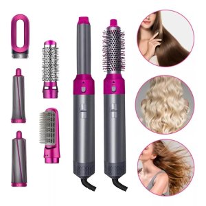 Escova Secadora Compacta: 5 em 1 Escova Cabelo Alisadora
