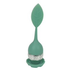 Infusor De Chá Em Silicone Verde Escuro 15cm - 1