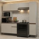 Ver imagem 1 de Armário de Cozinha Completa 240 Cm Suspensa Crema Nice Madesa 09