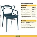 Ver imagem 6 de Cadeira de Jantar Allegra Design Masters Empilhável - Azul Marinho