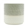 Vaso Decorativo em Cerâmica Double Colors Azte 14cmx14cm Urban - 3
