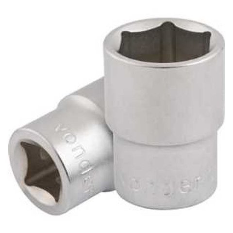 Soquete 17mm Sextavado Enc. 1/2 - Vonder
