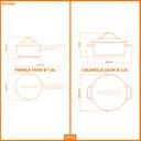 Ver imagem 3 de Conjunto de Panelas Allegra Inox 2 Peças Fundo Triplo 16 e 22 Cm - Tramontina