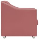 Ver imagem 3 de Kit Namoradeira + 4 Poltronas Decorativas para Sala Mila Suede Cores Pé de Plastico Cromado