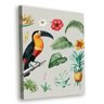 Tela Decorativa Tropical e Tucano - 30x40cm - 1