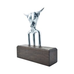 Garfo 3 Dentes para Churrasco em Alumínio Cromado - 1