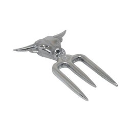 Garfo 3 Dentes para Churrasco em Alumínio Cromado - 3