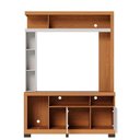 Ver imagem 3 de Estante Home Theater Elba Freijó Off White Matte com Mesa de Centro Jeri Off White Freijó e