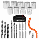 Ver imagem 5 de Parafusadeira Furadeira 21v Profissional 2 Baterias Led Tpar21