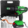 Parafusadeira Furadeira 21v Profissional 2 Baterias Led Tpar21 - 1