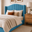 Ver imagem 4 de Cabeceira Cama Box Casal Queen 160cm Zoe Estofada Suede Moderna