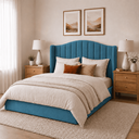 Ver imagem 5 de Cabeceira Cama Box Casal Queen 160cm Zoe Estofada Suede Moderna