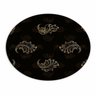 Tapete Emborrachado Oval Folhas Gold - 70x90cm - 2