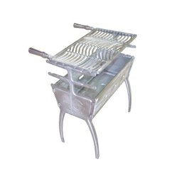 Churrasqueira desmontável 81cm alumínio. - 1