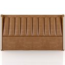 Ver imagem 4 de Cabeceira Cama Box Queen Estofada com Led 160cm Moan P05 Couríssimo Whisky - Lyam Decor