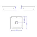 Ver imagem 4 de Cuba de Embutir Deca Slim 45x45 L.31040.17 Quadrada Branca