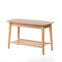 Ver imagem 3 de Banco Sapateira com Prateleira Ripada Liva 70 Cm X 36 Cm Tauari Tauari