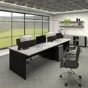 Ver imagem 1 de Plataforma 3,00m C/ 2 Gav. e 2 Divisória 4 Pessoas Cs Pre F5 Cor:cinza Sagrado com Preto