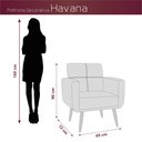 Ver imagem 7 de Kit Poltrona Decorativa Sala + Puff Havana Matrix Bege