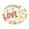 Tapete Emborrachado Oval Love Amour - 70x90cm - 2