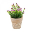 Ver imagem 2 de Vaso Decorativo em Cerâmica Terracota Maya Big Border Barro 7cmx7cm Urban