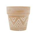 Ver imagem 3 de Vaso Decorativo em Cerâmica Terracota Maya Big Border Barro 7cmx7cm Urban