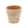 Vaso Decorativo em Cerâmica Terracota Maya Big Border Barro 7cmx7cm Urban - 1