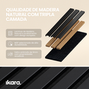 Ver imagem 3 de Kit 4 Painel Ikara de Madeira Ripado e Acústico - 270x32cm