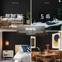 Ver imagem 6 de Kit 4 Painel Ikara de Madeira Ripado e Acústico - 270x32cm