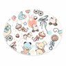 Tapete Emborrachado Oval Bebe e Acessórios - 70x90cm - 2