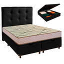 Ver imagem 1 de Kit Cabeceira + Cama Box Bau + Colchão Casal D33 Maxsono Paropas