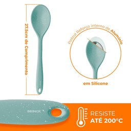 Colher em Silicone Verde Flex 27,5cm - Brinox - 2