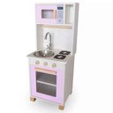 Ver imagem 4 de Kit Mini Cozinha Infantil com Geladeira - Lilás