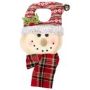 Ver imagem 1 de Decoração Enfeite Natal Boneco Neve Vermelho Árvore de Natal 25cm