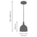 Ver imagem 3 de Kit 2 Luminárias Pendentes Cobre Cozinha Balcão 145mm 1XE27