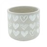 Vaso Decorativo de Concreto Embossed Big Hearts 10cmx11cm Urban - 1